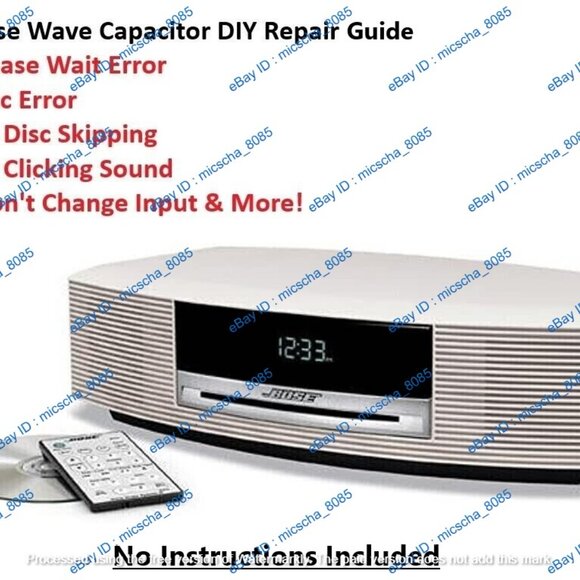 Bose Wave Music System AWRCC1 AWRCC2 AWRCCH PCB Capacitor Repair Kit Read - Picture 2 of 4